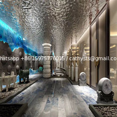 China mirror hammered 304 stainless steel panel for ceiling system metal project supplier