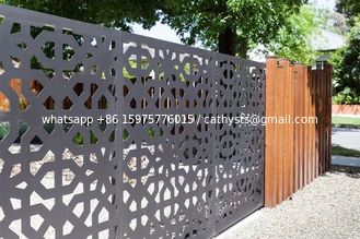 China Villa Garden Decoration Powder Coated Laser Cut Screen Aluminum Garden Fence Panels supplier