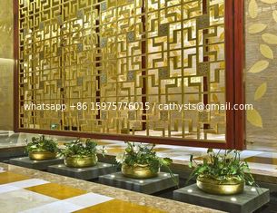 China Bronze Cooper  Metal Laser Cut Panels Color stainless steel room dividers For Column Cover Cladding  304 316 supplier