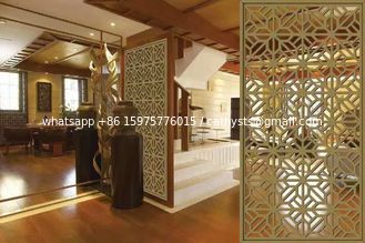 China Mirror Copper Stainless Steel Room Dividers For Hotels/Villa/Lobby/Shopping Mall supplier