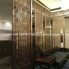 China Cooper  Metal Laser Cut Panels Color stainless steel screens For Column Cover Cladding 304 316 supplier