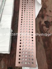 China decorative stainless steel sheet perforated metal panel brass colour supplier