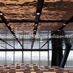 China Ripple Stainless Steel Panels Gold Mirror Finish For Facade Wall Cladding  Curtain Wall Ceiling 201 304 316 supplier