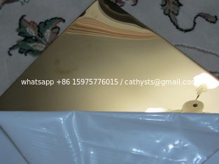 China Gold color stainless steel sheet mirror finish 304 factory China supplier supplier